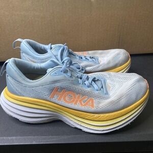Hoka One One Bondi 8 Shoes Womens Size 9 Wide Cushioned Running 1127954